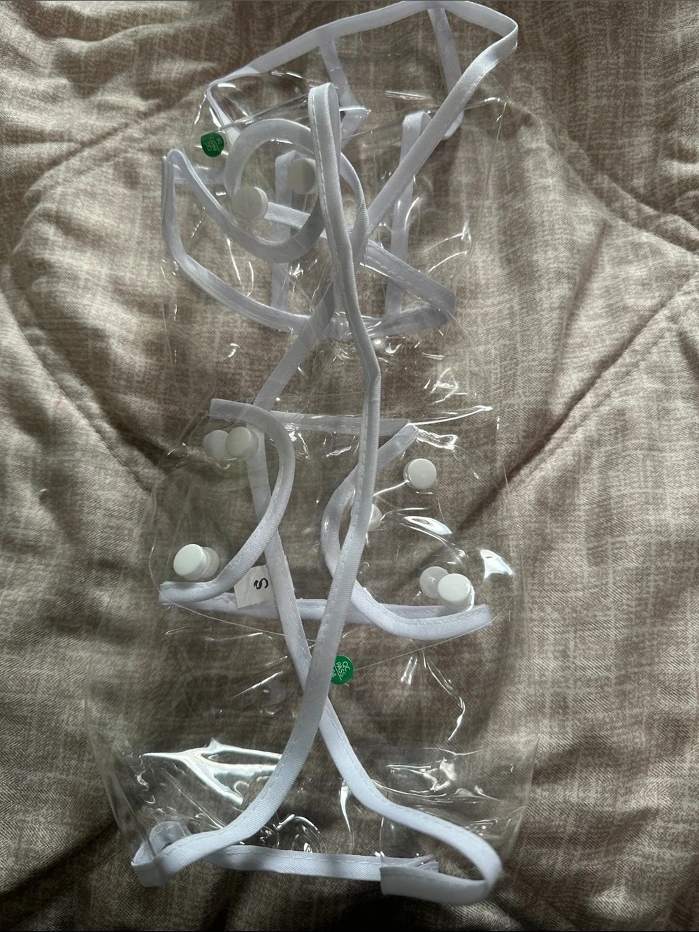 Clear dog rain coat
